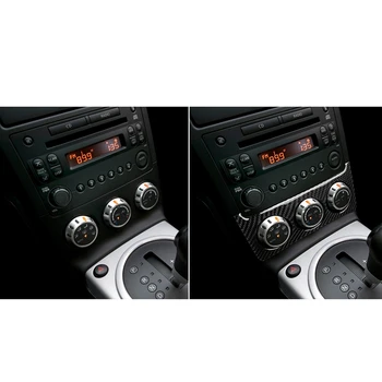 Fibra de Carbon Interior Consola Comutator Trim Autocolant Acoperire pentru Nissan 350Z 2006-09