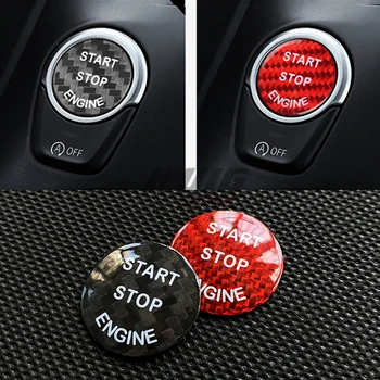 Fibra de Carbon Interior Motor Start-Stop Buton Capac Ornamental Start Stop, Un Buton Pentru BMW G01 X3 X4 G02 5Series G30 G11
