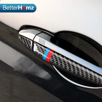 Fibra de Carbon Mânerul Ușii Autocolant Auto Styling Decor pentru bmw x5 x6 x1 2series Auto-Styling Protecție Autocolant Accesorii Auto