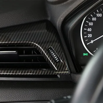 Fibra de Carbon Pentru BMW Seria 2 F45 F46 218i-2018 Accesorii Auto ABS Cromat Partea de Aer Condiționat de Ventilație de Evacuare Cadru Trim