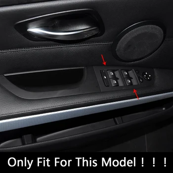 Fibra de Carbon Portiera Cotiera Geam Buton de Decorare Cadru Capac Ornamental Pentru BMW E92 E93 Coupe 2005-12 Accesorii de Interior