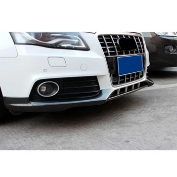 Fibra de Carbon prelungire Bara Fata Spoiler Bara Fata Buza Centru Și Șorț Repartitoare pentru Audi A4 B8 2009 - 2012 3PCS