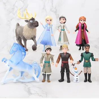 FIERBINTE 1set Congelate 2 Snow Queen Elsa Anna PVC figurina Olaf, Kristoff, Sven Păpuși Anime Figurine de Jucarie pentru Copii Copii Cadou