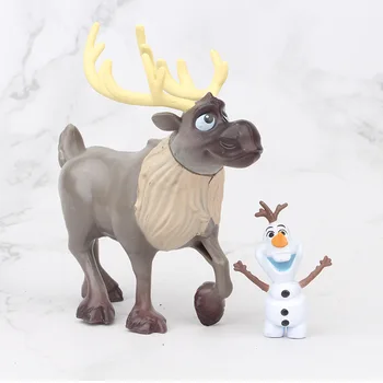 FIERBINTE 1set Congelate 2 Snow Queen Elsa Anna PVC figurina Olaf, Kristoff, Sven Păpuși Anime Figurine de Jucarie pentru Copii Copii Cadou