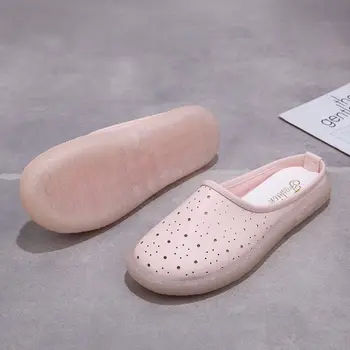 Fierbinte 2020 solide femei sandale de vară papuci flip-flops din Piele Moale sandale plate doamnelor alunecare pe apartamente saboți catâr pantofi de femeie