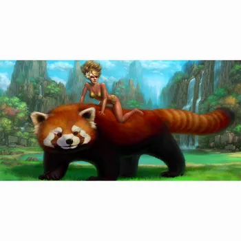 Fierbinte 70x140cm Red Panda Mare Prosop de Baie Rapid-Uscat Bambus Microfibra Plajă, Înot Călătorie Camping Prosoape Moi Toalla de bano