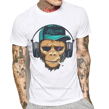 Fierbinte de vânzare de Brand Barbati Tricou Maneca Scurta Maimuță Amuzant de Imprimare de sex Masculin T-Shirt, O-Neck Moda Tee Shirt Mens Tee Bumbac Poleras Hombre