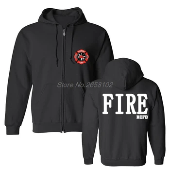 Fierbinte De Vânzare De Moda Kansas City Fire Department Missouri Pompier Kcfd Design De Tricou Barbati Din Bumbac Hoodies Rece Harajuku Haina