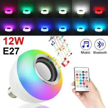 Fierbinte de vânzare de Muzică Bluetooth Lumina RGB Bec Lampa LED Smart Wireless Speaker Joc Diammable Lanterna APP controler de la distanță
