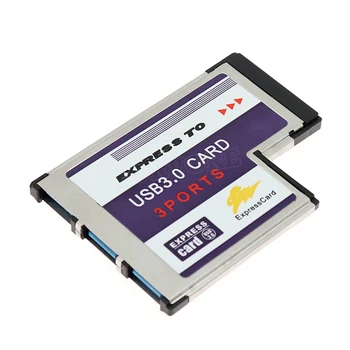 Fierbinte de Vânzare de Înaltă Calitate 3 Port Ascuns în Interiorul USB 3.0 USB3.0 să Expresscard Express Card 54 54 mm Adaptor Convertor