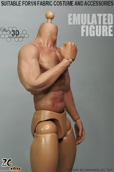Fierbinte de Vânzare ZC Jucării 1/6 Scară de sex Masculin Acțiune Musculară Figura de Corp fără Sudură Cu Brațele