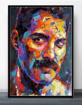 Fierbinte Freddie Mercury Muzician de Rock benzi Desenate, Postere si Printuri Bohemian Rhapsody Arta de Perete Panza Pictura Pentru Camera de zi Decor Acasă