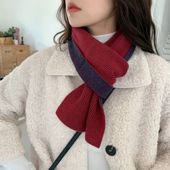 FIERBINTE INS Korean-Style Drăguț Eșarfă Tricotate Femei Toamna Iarna Fata de Student Încălzirea Esarfa femei