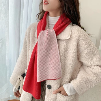 FIERBINTE INS Korean-Style Drăguț Eșarfă Tricotate Femei Toamna Iarna Fata de Student Încălzirea Esarfa femei