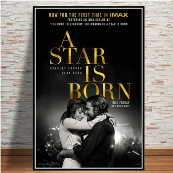 Fierbinte O Stea Se Naste Film De Dragoste Bradley Cooper Lady Gaga Postere Si Printuri Panza Pictura Arta De Perete Imagini Cameră Decor Acasă
