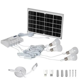 Fierbinte produse de calitate 150LM acasă sistem de energie solară Potrivit pentru garaj curte de iluminat de până la 5 ore 12w
