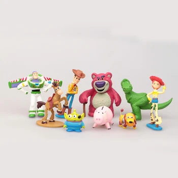 Fierbinte Toy Story 4 Figura Jucarie Woody, Buzz Lightyear Jessie Rex Iubi pe Domnul Cap de Cartof omuleți Verzi Păianjen de Jucărie pentru Copii 9/10pc