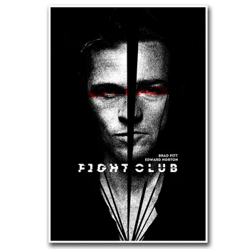 Fight Club 1999 Film Poster Vopsea de Perete Imagine de Matase Sau Panza Pictura Acasă Decor30X45cm 40X60cm 50X75cm