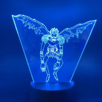 Figutto Figma Anime Death Note Caracter Ryuk 3D Lumină Lampă de Noapte de Culoare Schimbare LED lumini Decorative pentru Casa Dormitor Noptieră