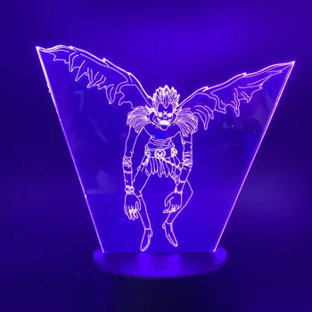 Figutto Figma Anime Death Note Caracter Ryuk 3D Lumină Lampă de Noapte de Culoare Schimbare LED lumini Decorative pentru Casa Dormitor Noptieră
