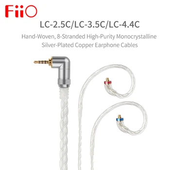 FIIO LC-2.5 C LC-3.5 C LC-4.4 C Standard MMCX 3.5/2.5/4.4 mm Mână-Țesute Echilibrat Cască Înlocuire Cablu pentru Shure/UE /FIIO/JVC