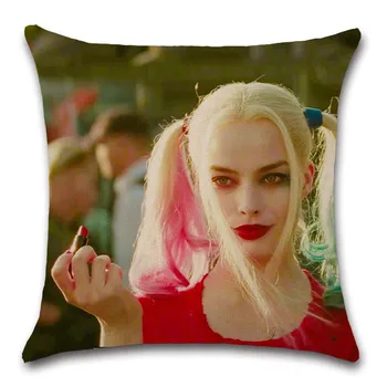 Film de benzi desenate Harley Quinn tipărite Capac Pernă Decor Petrecere de casa canapea scaun scaun pernă cadou prietenul prezent