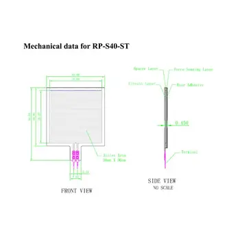 Film subțire Senzor de Presiune RP-S40-ST Vigoare Senzor Inteligent High-end Scaun 20g-10kg