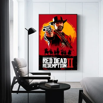 Filmul Red Dead Redemption 2 Postere HD Print pe Canvas Moderne Film Poze de Arta pentru Casa Living Decorul Camerei Cuadros