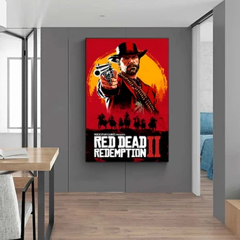 Filmul Red Dead Redemption 2 Postere HD Print pe Canvas Moderne Film Poze de Arta pentru Casa Living Decorul Camerei Cuadros