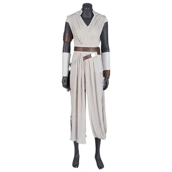 Filmul Star Wars 9 Creșterea Skywalker Cosplay Costum Rey Haina Pantaloni Șal Centura Femeie Adultă Etapa A Efectua Îmbrăcăminte Set Complet