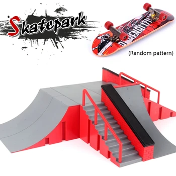 Finger Skate Park Kit Rampa Piese cu 1 Deget Skateboard Mini Scooter Scena pentru Finger Skateboard de Formare elemente de Recuzită