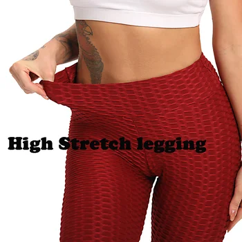 Fitness Yoga Pantaloni Push-Up Talie Mare Colanți Pentru Femei Elastice Sport Texturate Leggins Sexy Sport Colanti 2021 Rulează Pantaloni