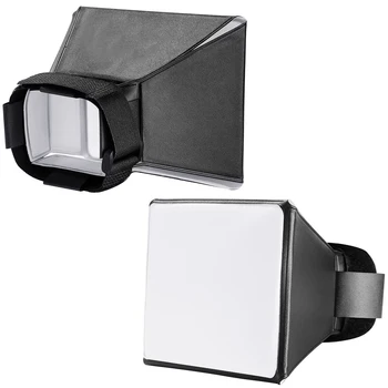 Flash Diffuser Reflector Softbox Profesionale Foto Mini Difuzor Rotund Pătrat de Lumină Moale Cutie SLR aparat de fotografiat flash universal