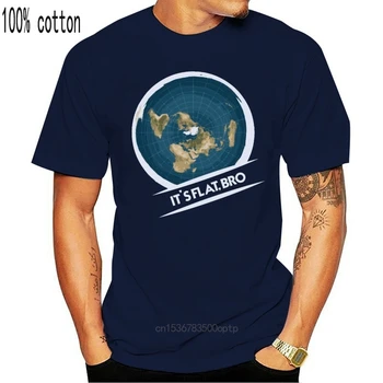 Flat Earth T-Shirt: Plat Frate Plat Pământenilor Societatea Conspiracy2018 Nou Bumbac T-Shirt Barbati T-Shirt Îmbrăcăminte Plus Dimensiune Tees