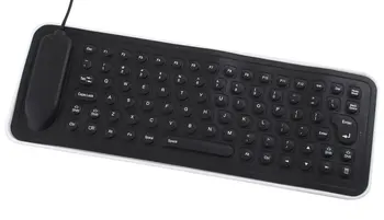 Flexibil de Jocuri Mecanice Tastatura USB cu Fir Tastatură engleză Silicon Tastatură PC-ul pentru Desktop, Laptop, Notebook #22158