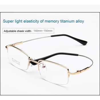 Flexibil Memorie Titan Jumătate Cadru Pliere Ochelari Cadru Bărbat Femeie Oculos De Grau Miopie Optice de Afaceri ochelari Rame 960