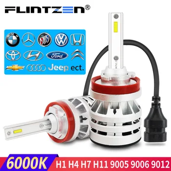 Flintzen Toate metal h7 led-uri auto faruri led h4 mașină de ceață lampa h1 h11 led-uri auto bec pentru toyota corolla bmw e60 Honda golf ect.