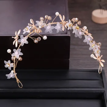 Floare de cristal bandana floral rafinat frizură accesorii de mireasa