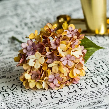 Flori artificiale de Mătase Hortensie Plastic de Înaltă Calitate de Flori Acasă Decorare DIY Nunta de Flori False Perete Cununa Accesorii