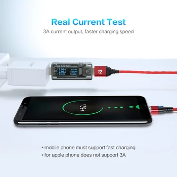 FLOVEME Magnetic Încărcător Cablu de 3-în-1 Rapid 3A USB de Tip C C Cablu Pentru iPhone 7 8 Samsung Xiaomi Magnet Micro USB Încărcător Cablu