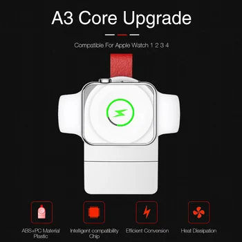 Floveme Încărcător Wireless Pentru Apple Watch Seria 2 3 Ceas Cablu de Încărcare 2mm Încărcător Wireless Pentru a Viziona Seria 5 4 Adaptor Dock