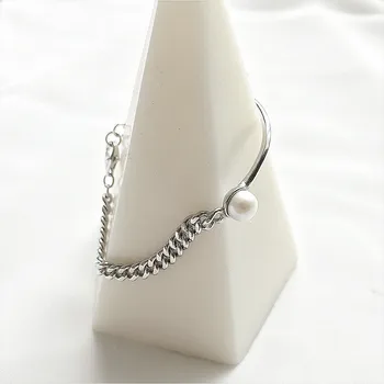 Flyleaf argint 925 Perle de apă Dulce Bratari Pentru Femei Uri Populare Stil Simplu Moda Bijuterii