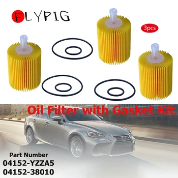 FLYPIG 3Pcs Filtru de Ulei Tub de Scurgere Dop de Garnituri de Benzină Filtru Pentru Lexus Toyota Genuine 04152-YZZA3 / 04152-31080 / 04152-31090