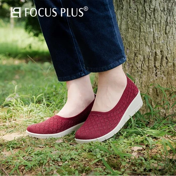 Focusplus 2020 Primăvara Și Toamna Doamnelor Pantofi Plat Leneș Pantofi Clasic Confortabil Casual Pantofi Casual Pantofi pentru Femei D106