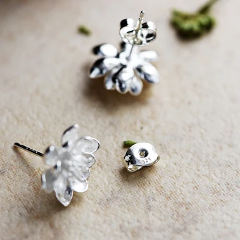 Forma de floare Cercei Drăguț Femei Cercei Bijuterii Cadou argint 925 Cercei Petrecere Trendy Bijuterii Cadou