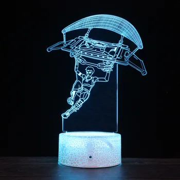 Fortnite 3D Lumina de Noapte Led-uri Creative, pline de culoare Lampa de Masa pentru Camera Copiilor Decor Petrecere de Joc Figura Jucarii Model Cadou de Ziua de nastere