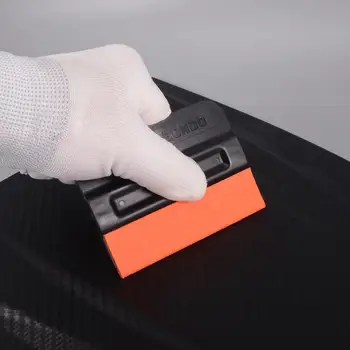 FOSHIO 10BUC Fibra de Carbon Folie de Film Zero-free piele de Căprioară Marginea Magnetic Racleta Mașină de Vinil Ambalaj Racleta Fereastra Nuanțare Instrument