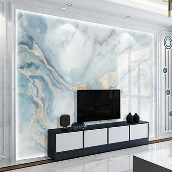 Foto personalizat Tapet 3D Albastru de Marmură de Lux, Decor Acasă picturi Murale TV Camera de zi Canapea Dormitor Fundal Pictura pe Perete Tapet 3D