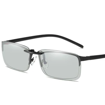 Fotocromatică clip pe ochelari de soare polaroid obiectiv bărbați miop de conducere ochelari de vedere de Noapte în apropiere de vedere miopie ochelari antireflex