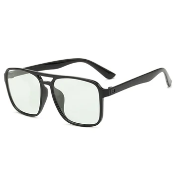 Fotocromatică ochelari de Soare cu Lentile Polarizate pentru Exterior Protectie UV Lumină Albastră de Blocare Ochelari Fashion Square Calculator E